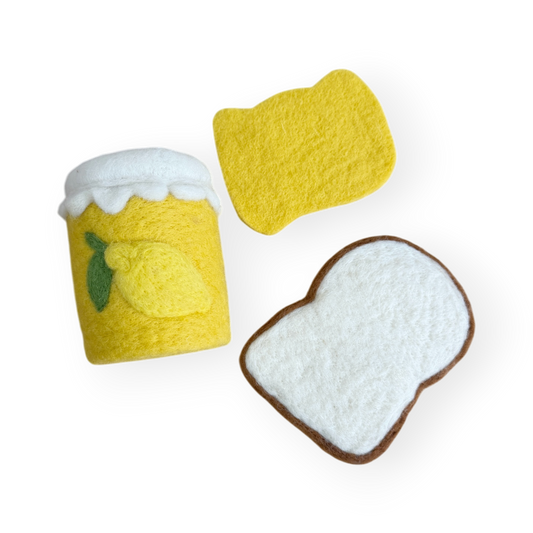 Felt Lemon Curd & Spread on Toast - Set of 3