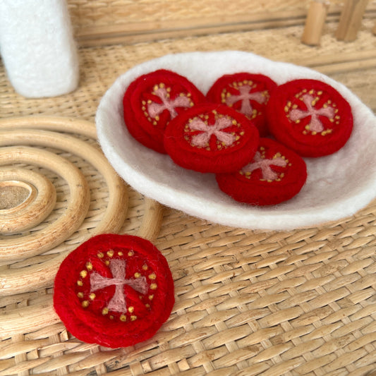 Felt Tomato Slice