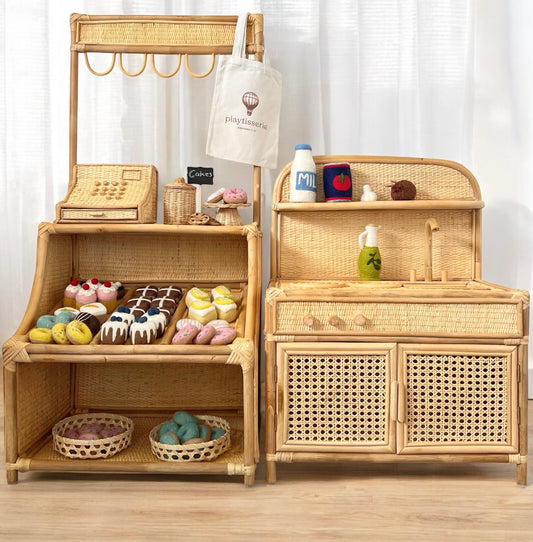 Toy Kitchen - Natural Rattan