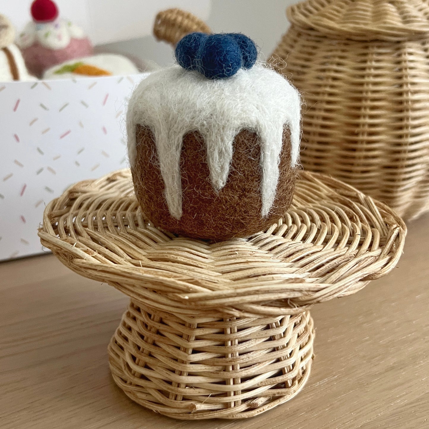 Felt Blueberry Drizzle Cake