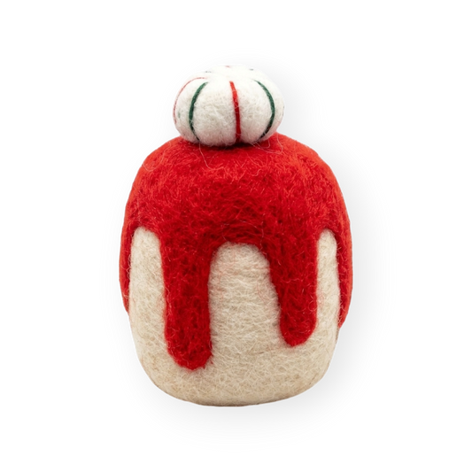 Felt Christmas Cake with Peppermint