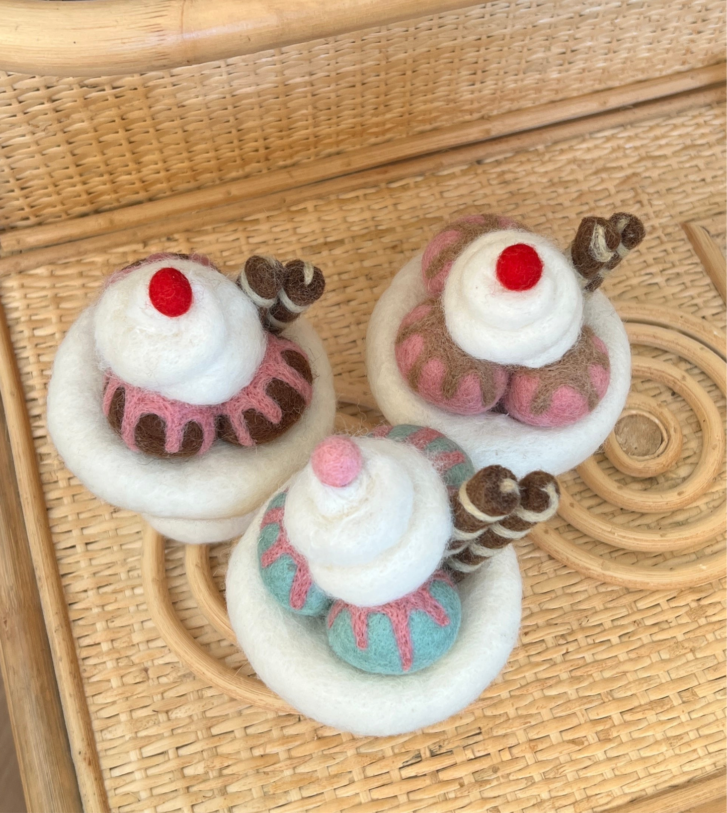 Felt Chocolate Sundae