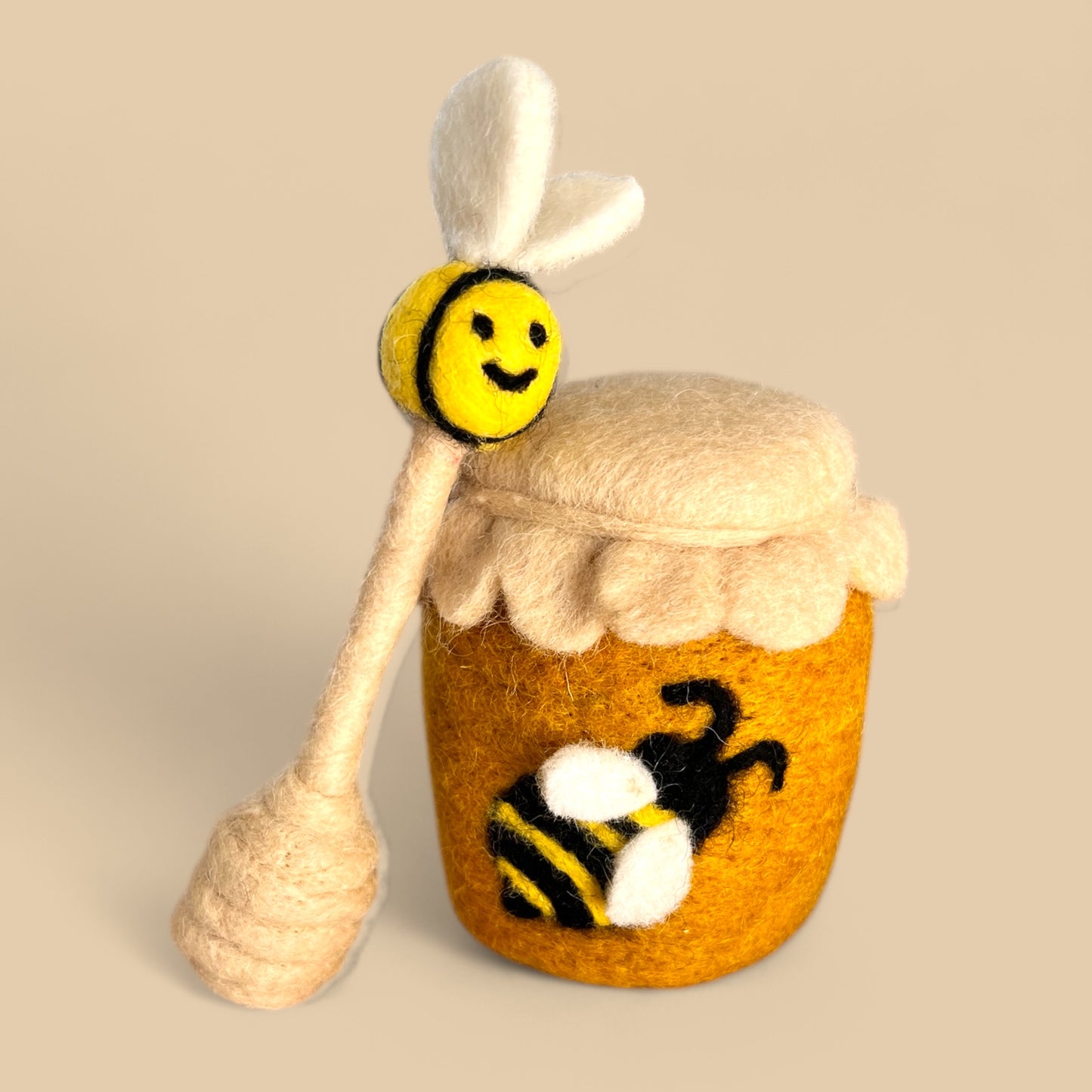 Felt Honey Pot & Dipper - Set of 2