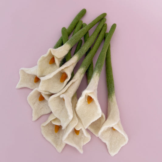 Felt Calla Lilies
