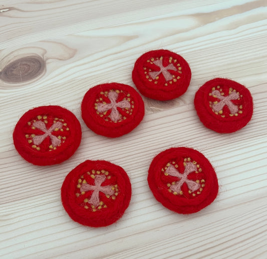 Felt Tomato Slice