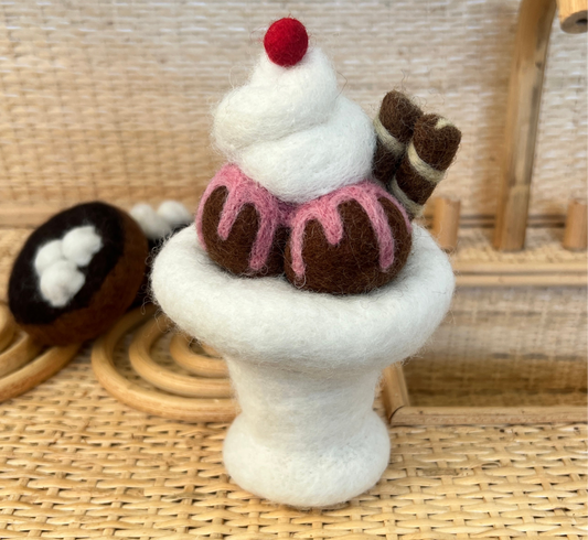 Felt Chocolate Sundae