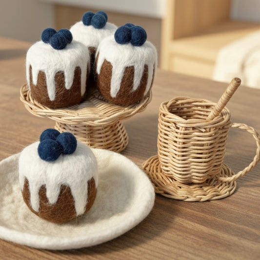 Felt Blueberry Drizzle Cake