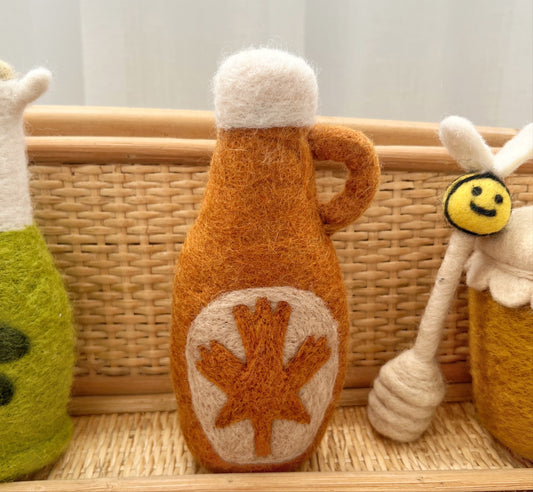 Felt Maple Syrup Bottle