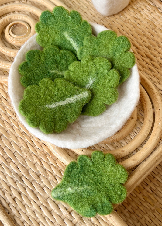 Felt Lettuce Leaf