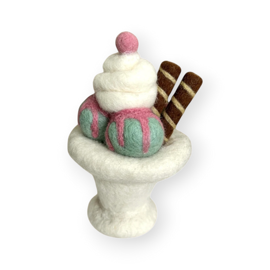 Felt Bubble Gum Sundae