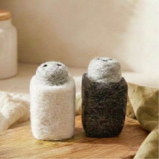 Felt Salt & Pepper Shaker - Set of 2