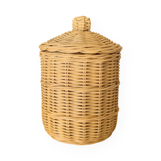 Rattan Cookie Jar