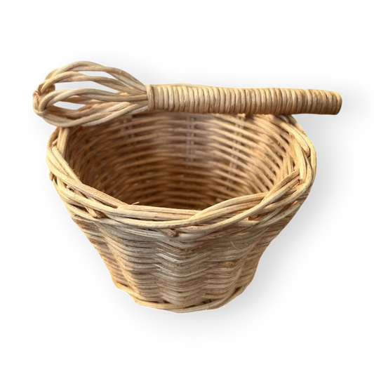 Rattan Mixing Bowl & Whisk - Set of 2