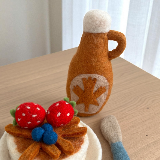 Felt Maple Syrup Bottle