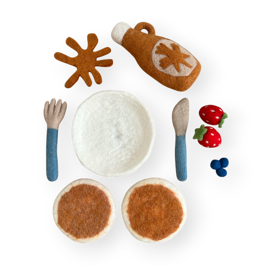 Felt Pancakes - Set of 10