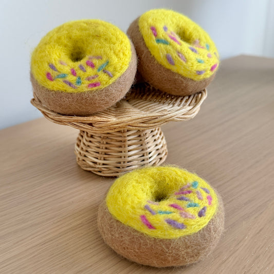 Felt Pineapple Doughnut with Sprinkles