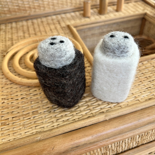 Felt Salt & Pepper Shaker - Set of 2