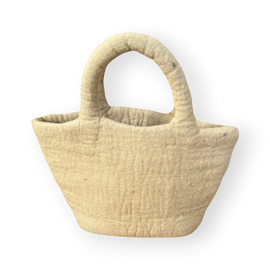 Felt Yellow Shopping Bag