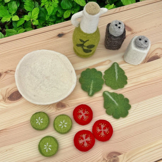 Felt Salad & Dressing Pack - Set of 13