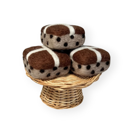 Felt Hot Cross Buns - 4 Piece Set