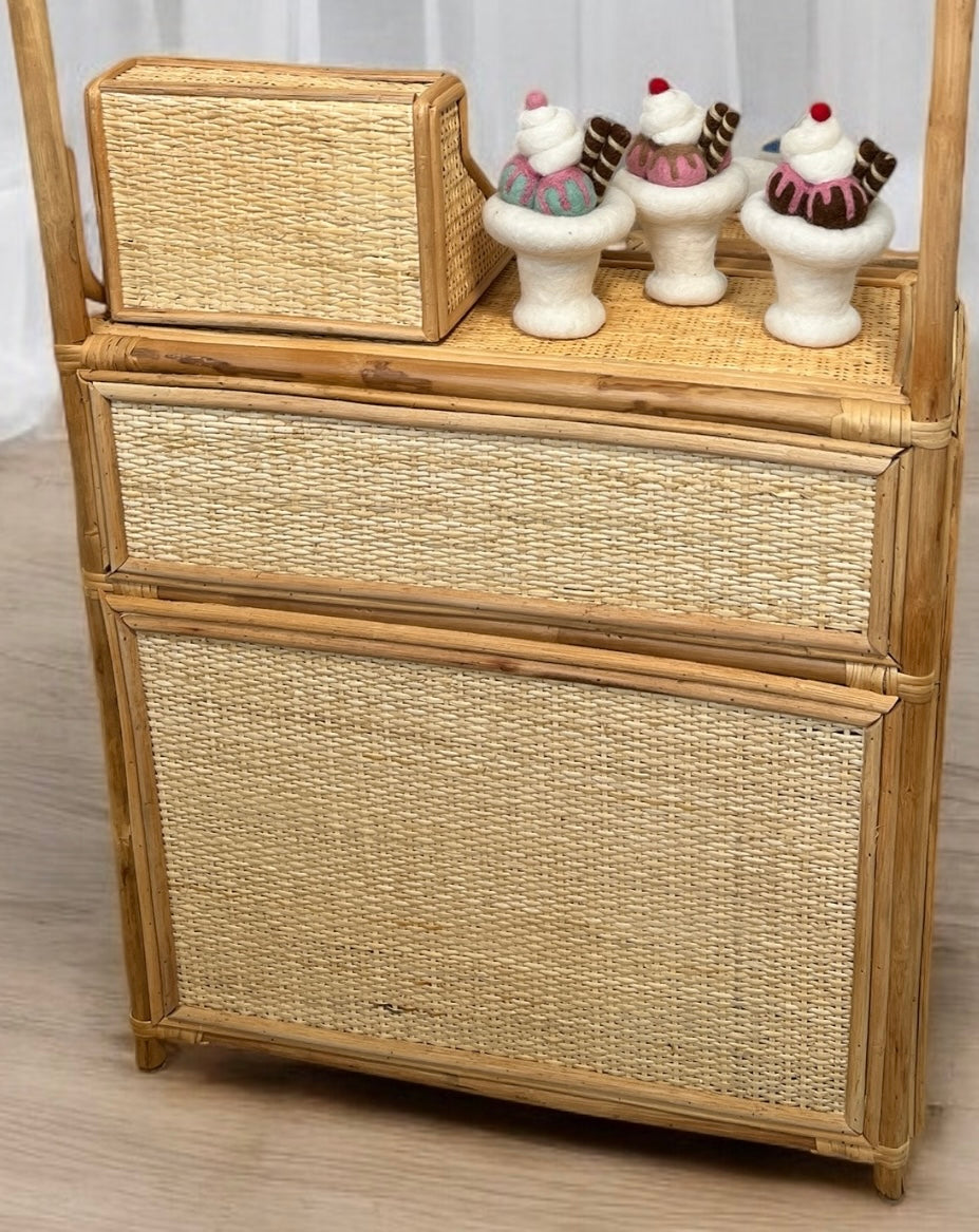 Toy Shop Stand - Natural Rattan