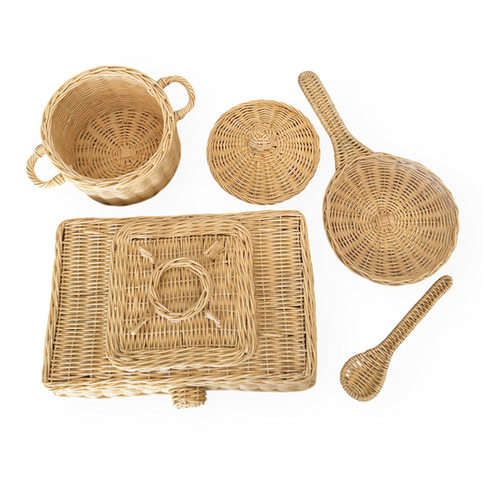 Rattan Stove top - Set of 4