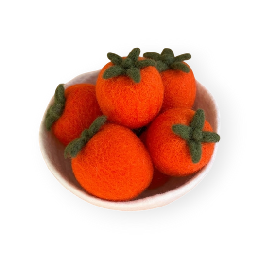 Felt Tomatoes In Bowl (Set of 6)