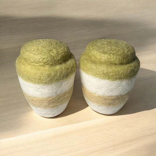 Felt Green Babycino Takeaway Cups - Set of 2