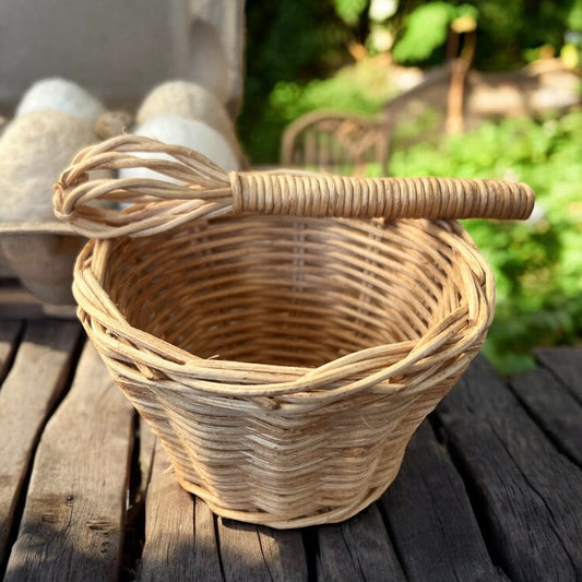 Rattan Mixing Bowl & Whisk - Set of 2