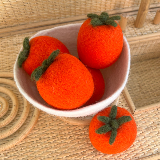 Felt Tomatoes In Bowl (Set of 6)