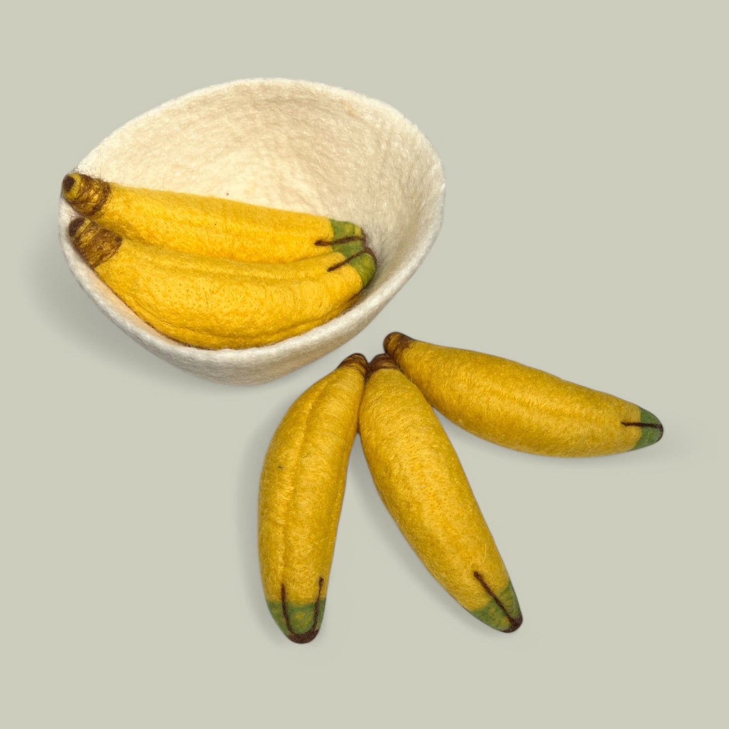 Felt Bananas In Fruit Bowl (Set of 6)
