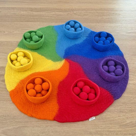 Felt Rainbow Play Bundle - Set of 79