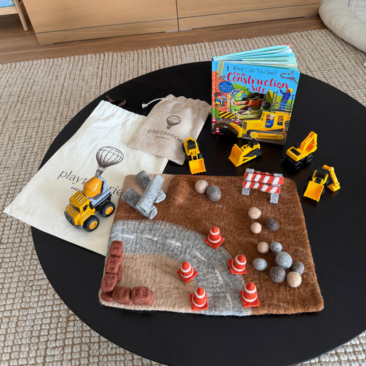 Felt Construction Play Mat Set With Accessories