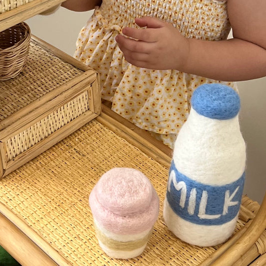 Felt Pink Babycino Takeaway Cups - Set of 2