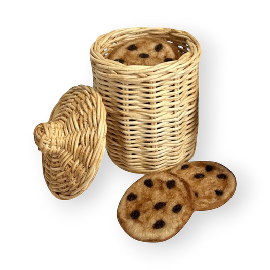 Rattan Cookie Jar