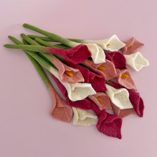 Felt Calla Lilies
