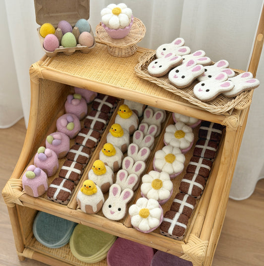 Individual Felt Hot Cross Bun