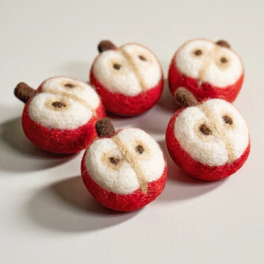 Half Apples - Set of 5