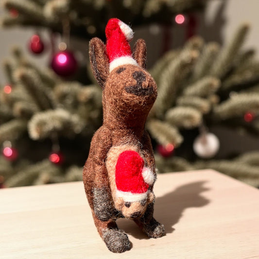 Felt Kangaroo Christmas Ornament