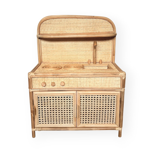 Toy Kitchen - Natural Rattan