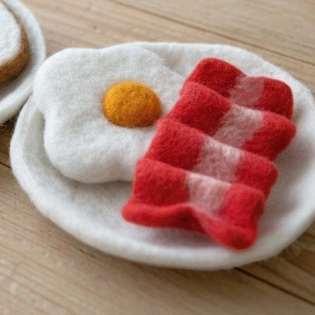 Felt Bacon & Egg on Toast - Set of 3