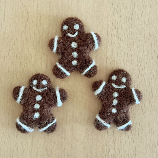 Felt Mini Gingerbread - Set of 3