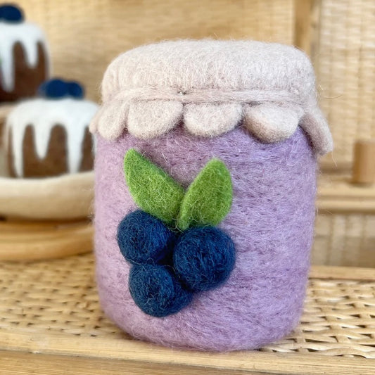 Felt Blueberry Jam & Spread on Toast - Set of 3