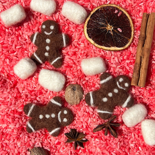 Felt Mini Gingerbread - Set of 3