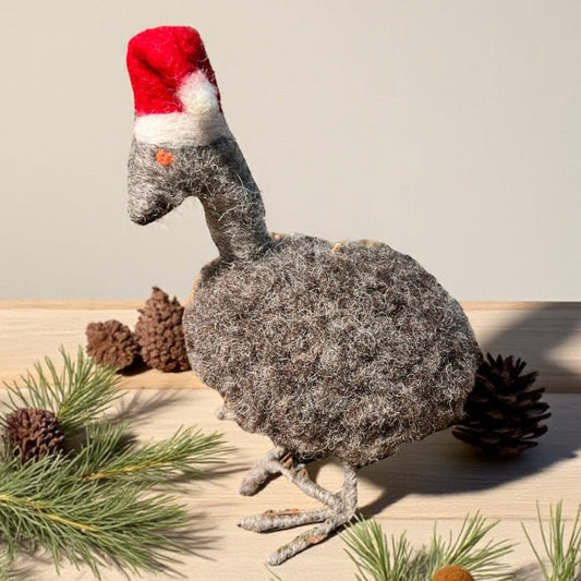Felt Emu Christmas Ornament