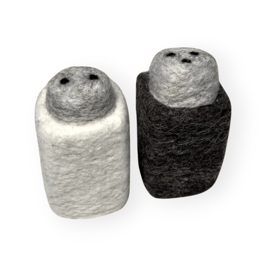 Felt Salt & Pepper Shaker - Set of 2