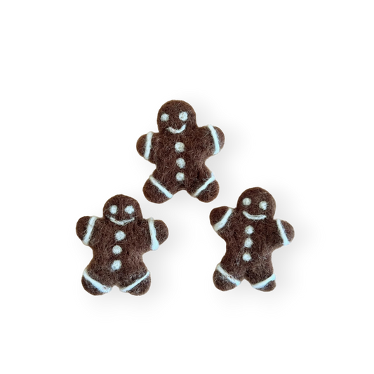 Felt Mini Gingerbread - Set of 3