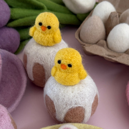 Felt Easter Cake with Chick