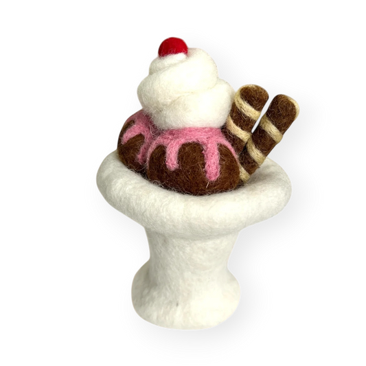 Felt Chocolate Sundae