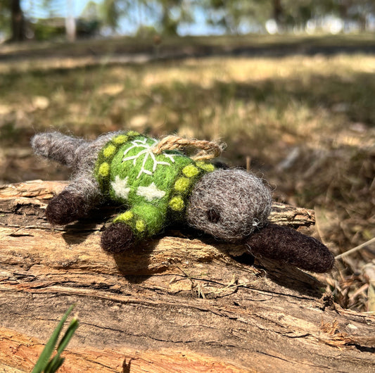 Felt Australiana Christmas Ornaments - Set of 4